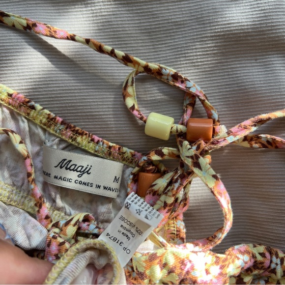 Maaji Floral Mini Dress with Spaghetti Straps - Medium - Picture 5 of 5